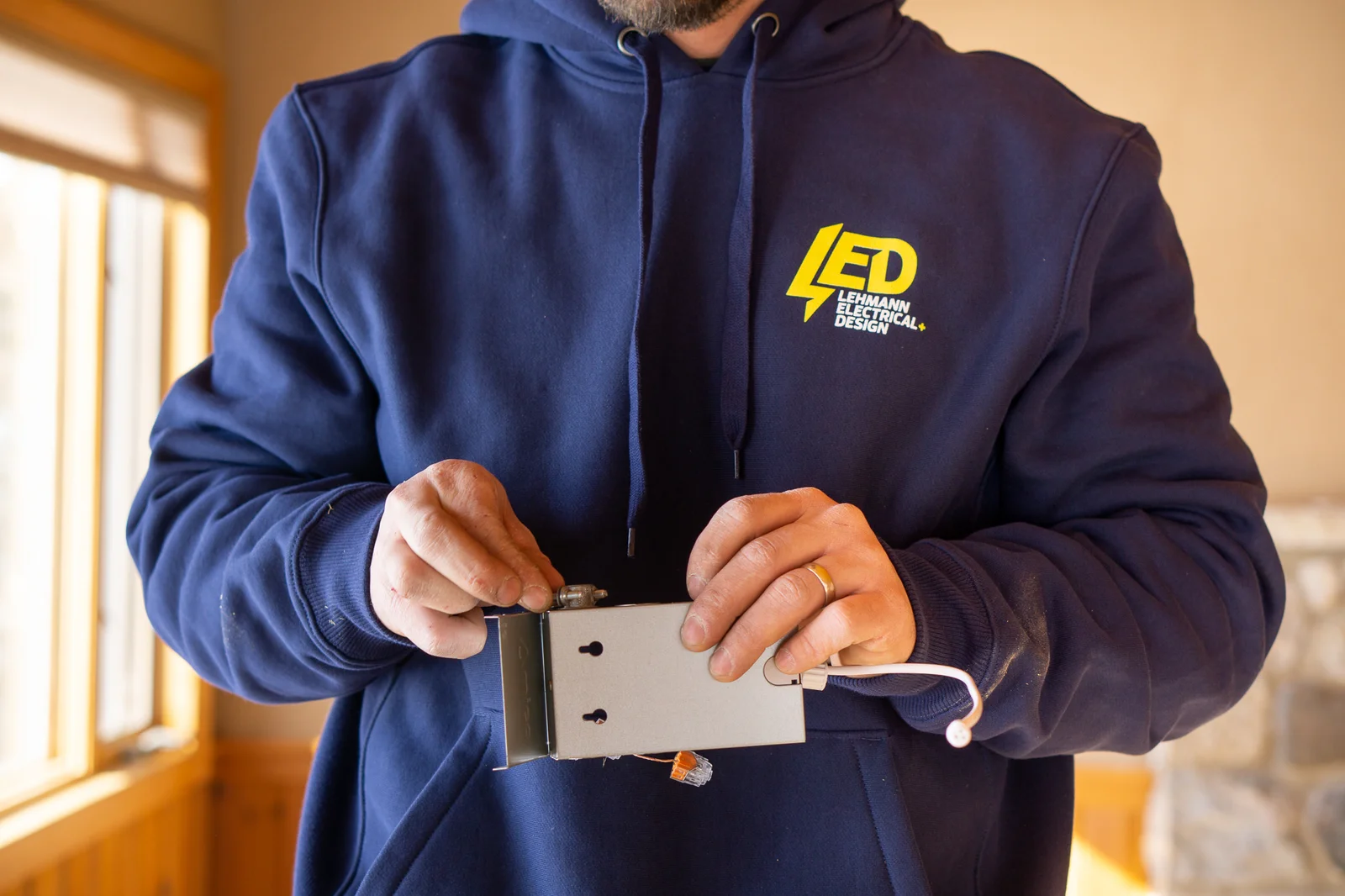 Residential electrician work by Lehmann Electrical & Design in Milwaukee, WI