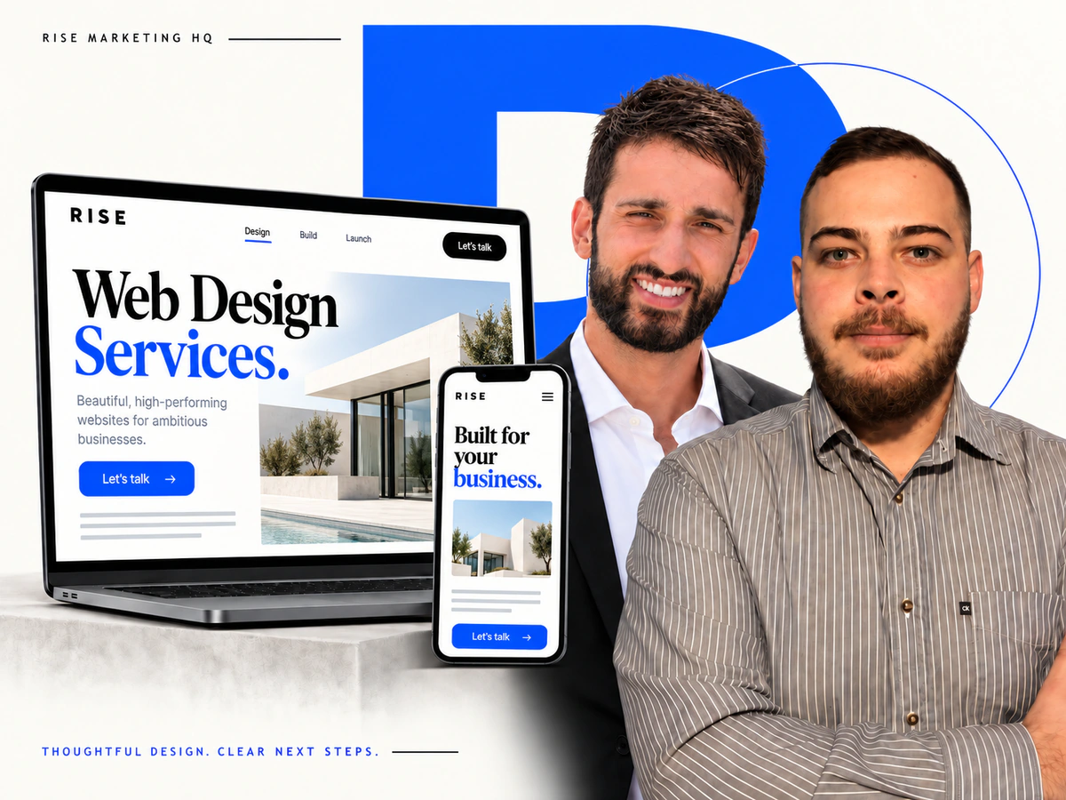 Web design services by Rise Marketing HQ